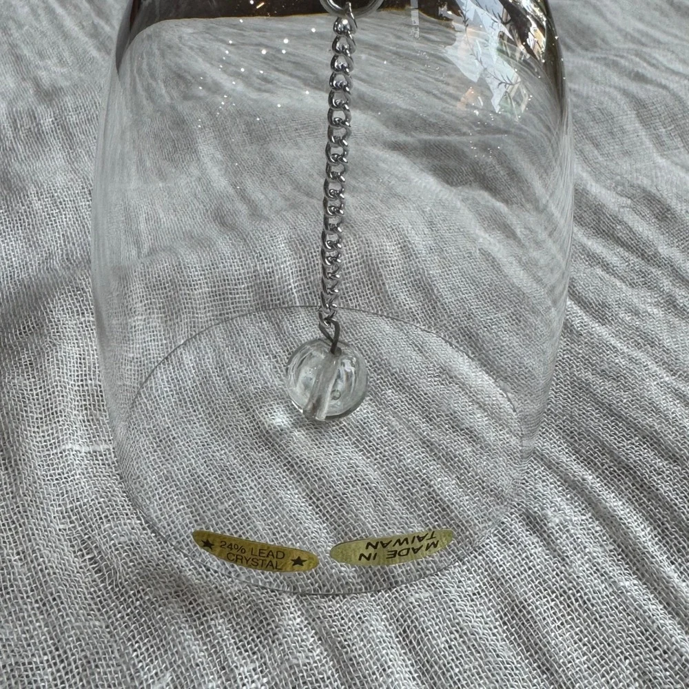 Lead Crystal Bell Silver Tone Bird Flower Branch Handle Vintage‎ Taiwan